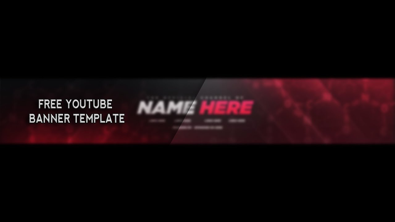 Youtube Banner Template Photoshop Free Youtube Banner Template Shop 2017