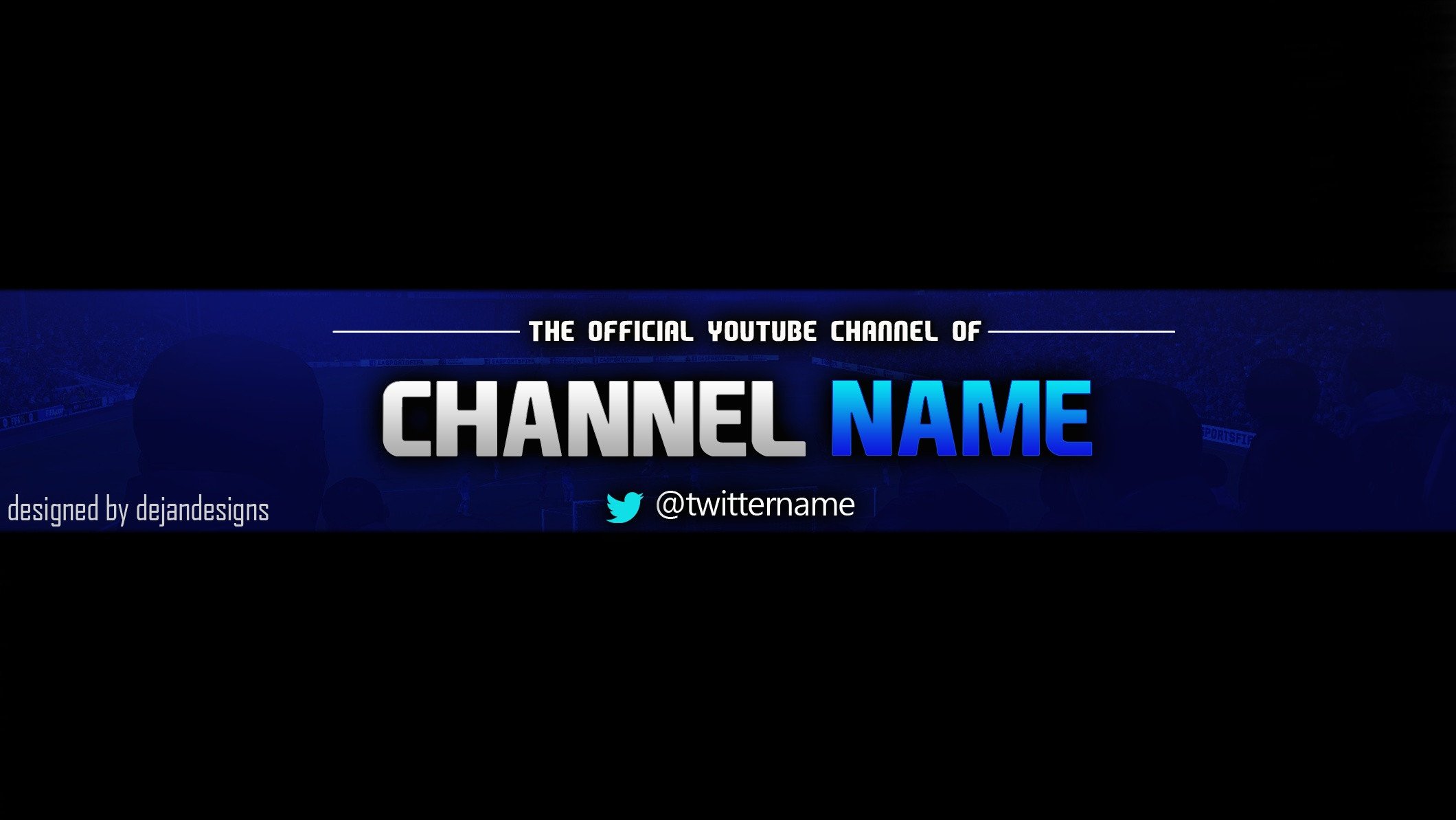 Youtube Banner Template Photoshop Youtube Banner Template Psd